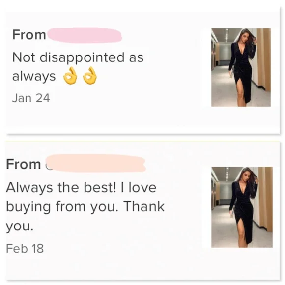 Sparkly Black Velvet Deep V High Slit Midi Dress Long Sleeve - Picture 7 of 10